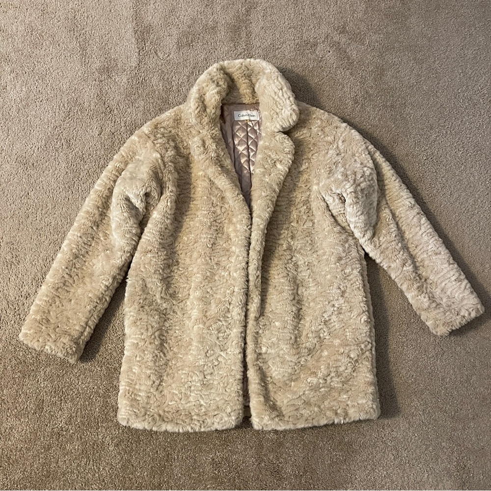 Calvin Klein Cream Quilted Jacket